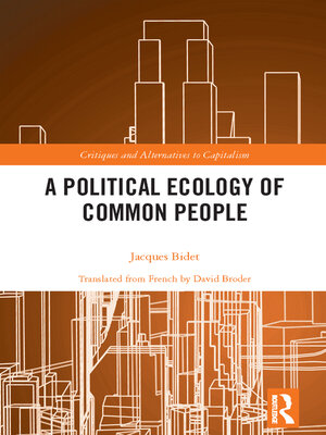 cover image of A Political Ecology of Common People